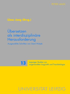 cover image of Übersetzen als interdisziplinäre Herausforderung
